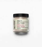 hibiscus and neem dry mask facial natural product photo