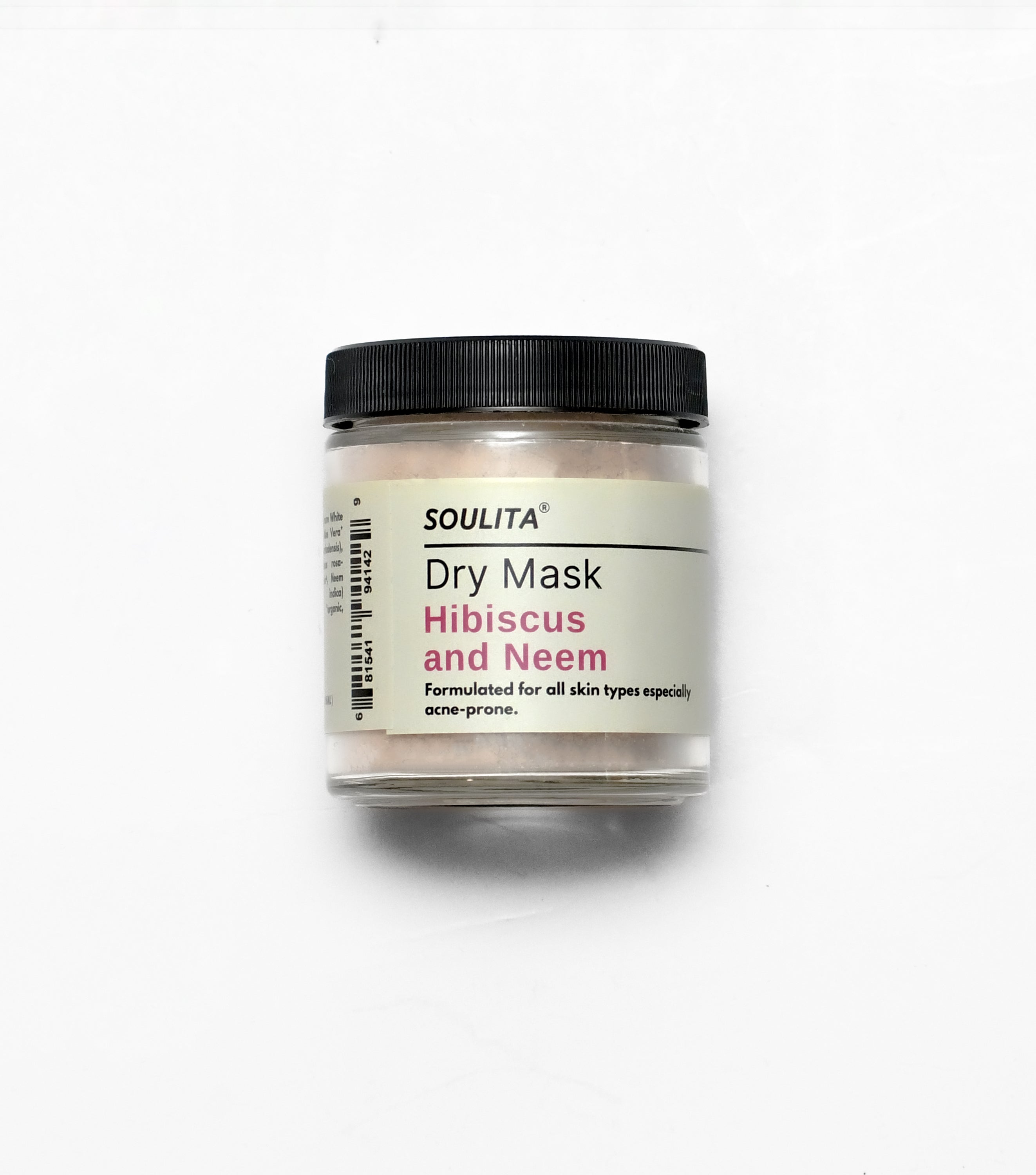 hibiscus and neem dry mask facial natural product photo