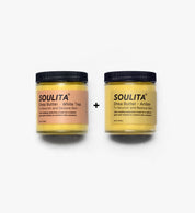 double shea butter in a product picture for natural skincare